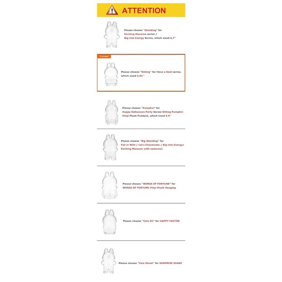 labubu protective Clear caseFigurine - Picture 2 of 3